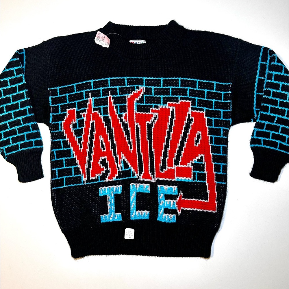 Brand new RARE 90s Vantilla Ice ‘To the Extreme’ world tour sweater knitwear